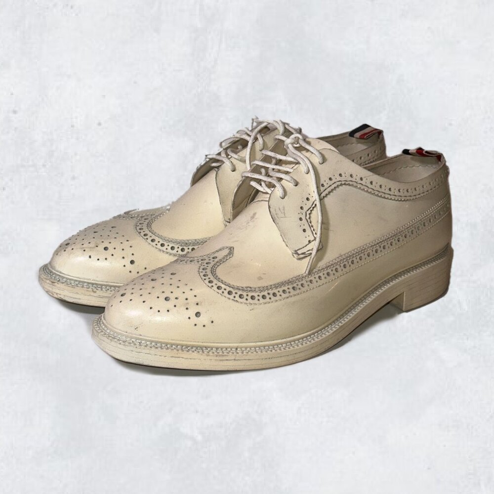 Thom Browne  Longwing Mens White Rubber Brogue Sz 9/ UE 42